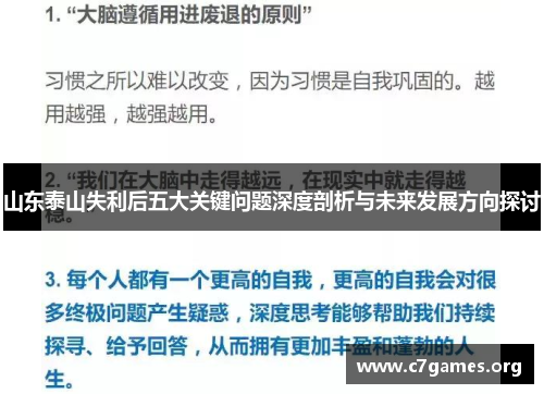 山东泰山失利后五大关键问题深度剖析与未来发展方向探讨