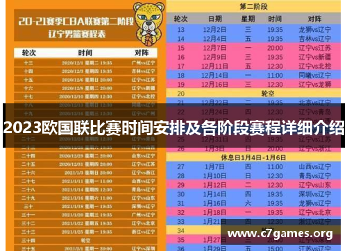 2023欧国联比赛时间安排及各阶段赛程详细介绍 2023欧国联比赛时间安排及各阶段赛程详细介绍